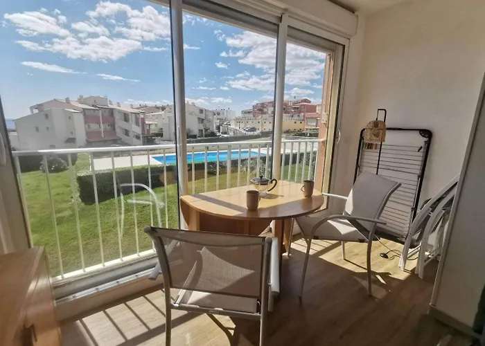 137 Cap D'Agde, Studio Cabine - 4 Personnes, Avec Piscine Et Vue Mer Quartier Mole Appartement Agde